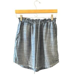 Cloth & Stone Women’s Size XS Chambray Cinched Tie Mini Skirt